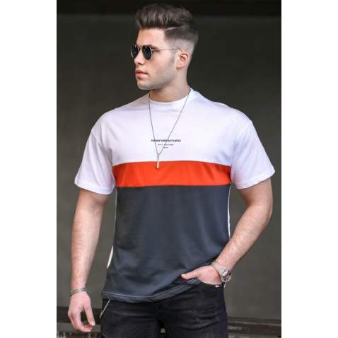 Madmext Men White T-shirt 4982 - Beyaz