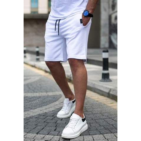 Madmext Men White Shorts 4842 - Beyaz