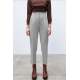 Mad Girls High Waist Gray Trousers MG1331 - Gri