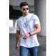 Madmext Men White T-shirt 5369 - Beyaz