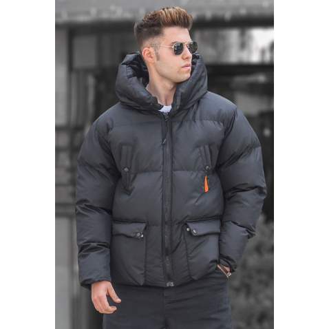 Madmext Men Black Puffer Jacket 5131 - Siyah