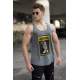 Madmext Men Printed Smoke Gray Vest 2630 - Füme