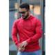 Madmext Red Printed Hoodie 4125 - Kırmızı