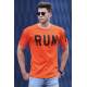 Madmext Orange Printed T-shirt for Men 3035 - Turuncu