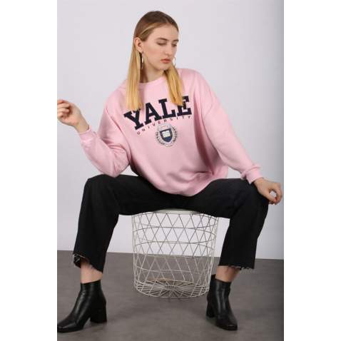 Mad Girls Pink Sweatshirt MG1208 - Pembe