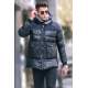 Black Hoodie Puffer Jacket 5744 - Siyah