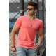 Madmext Soft Pink T-shirt for Men 4503 - Pudra