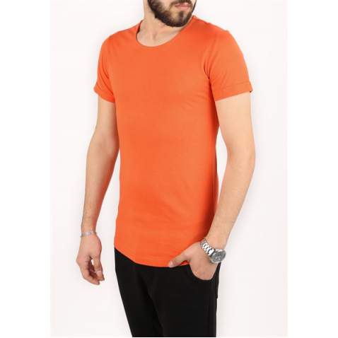 Madmext Orange Basic T-shirt for Men 2297 - Turuncu