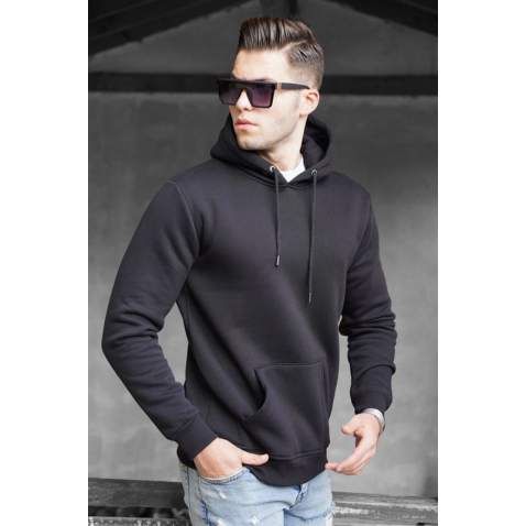 Madmext Men Black Sweatshirt 5339 - Siyah