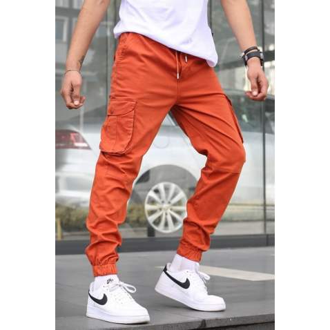 Tile Red Slim Fit Jogger Trousers 5740 - Kiremit