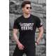 Madmext Men Printed Black T-shirt 5252 - Siyah