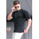 Madmext Men Black T-Shirt 5683 - Siyah