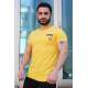 Madmext Yellow T-shirt for Men 3025 - Sarı