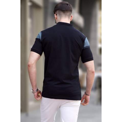 Men Black Polo T-Shirt 5855 - Siyah