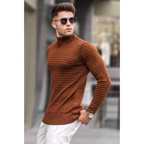 Camel Knitted Sweater 5762 - Camel