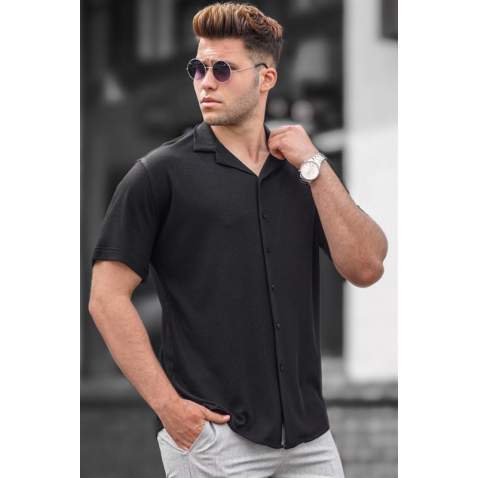 Madmext Men Black Shirt 5500 - Siyah