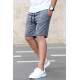 Madmext Men Smoke Gray Capri Shorts 4849 - Füme