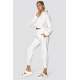 Mad Girls White Hooded Women Tracksuit Set MG467 - Beyaz