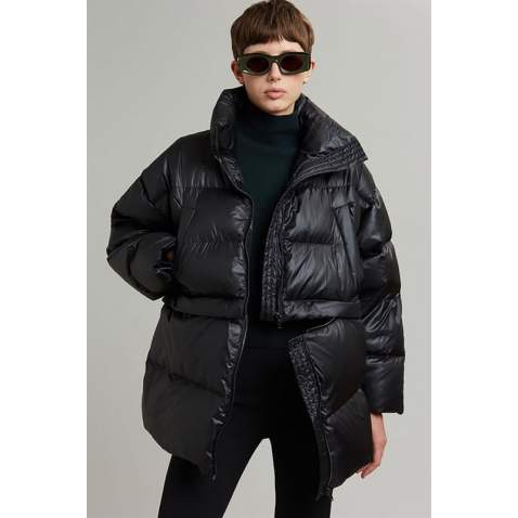 Mad Girls Black Puffer Jacket MG1398 - Siyah