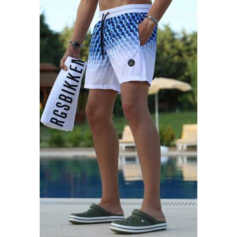 Navy Blue Basic Swim Shorts 5778 - Lacivert