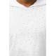 Madmext White Rapped T-shirt with Hood for Men 3069 - Beyaz