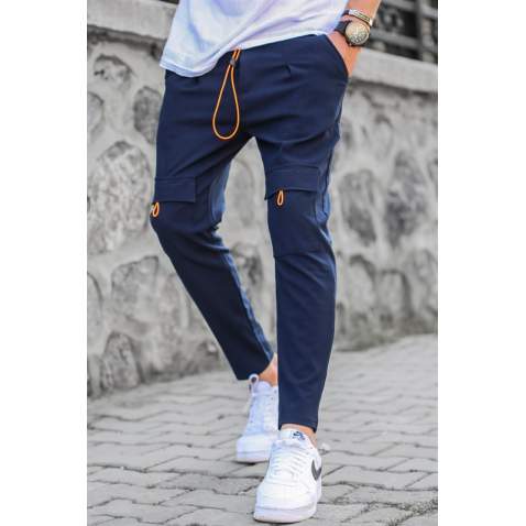 Madmext Navy Blue Men Sweatpants with Pockets 4809 - Lacivert