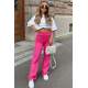 Mad Girls Pink Palazzo Jeans Mg1189 - Pembe