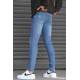 Madmext Men Skin Fit Blue Jeans 5712 - Açık mavi