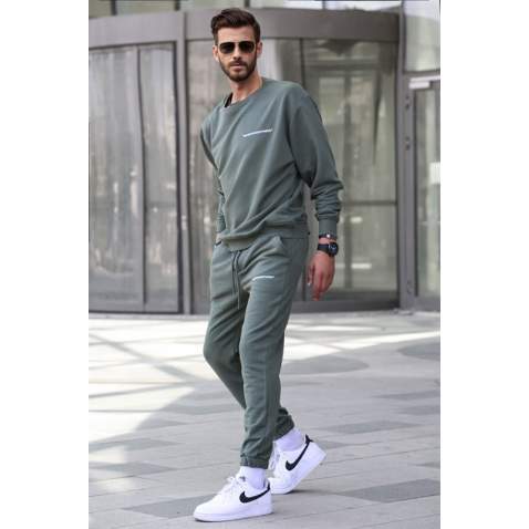 Madmext Men Khaki Tracksuit 5285 - Haki