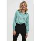 Mad Girls Green Satin Shirt MG1103 - Mint yeşili