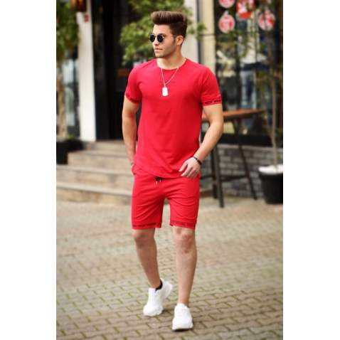 Madmext Maroon Tracksuit 4491 - Bordo