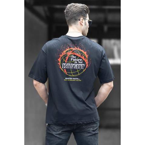 Madmext Men Black T-shirt 4968 - Siyah