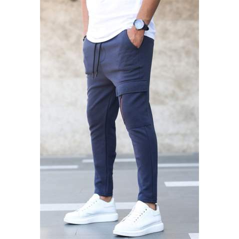 Madmext Men Navy Blue Sweatpants 4834 - Lacivert