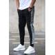 Madmext Black ''The Original'' Striped Sweatpants 4218 - Siyah