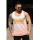 Madmext Men Printed Orange Tank Top 2500 - Turuncu