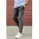 Madmext Dark Grey Striped Trouser Mad4084 - Antrasit