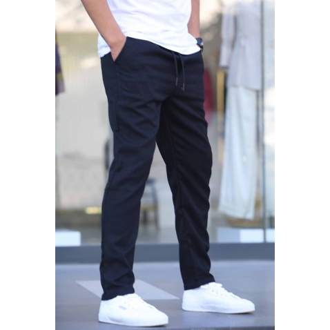 Siyah Regular Fit Basic Jogger Pantolon 5481 - Siyah