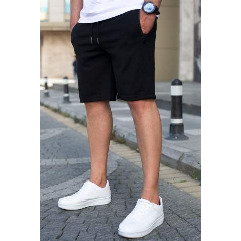 Madmext Men Regular Fit Black Shorts 5404 - Siyah