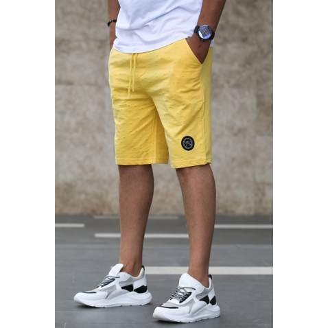 Madmext Yellow Rapped Capri for Men 2923 - Sarı