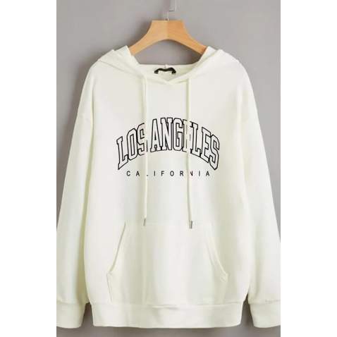 Mad Girls White Printed Sweatshirt MG810 - Beyaz