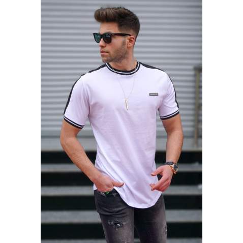 Madmext Men White T-Shirt 5374 - Beyaz