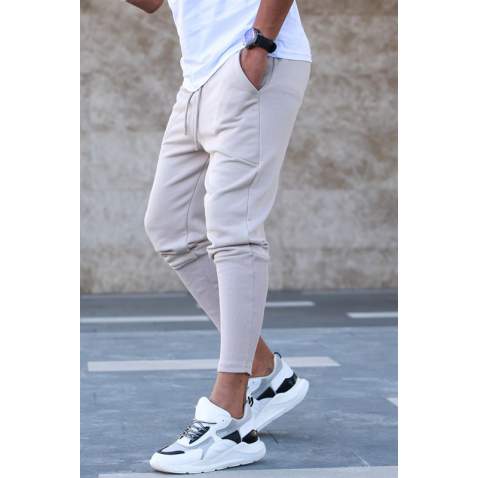 Madmext Beige Sweatpants For Men 5432 - Bej