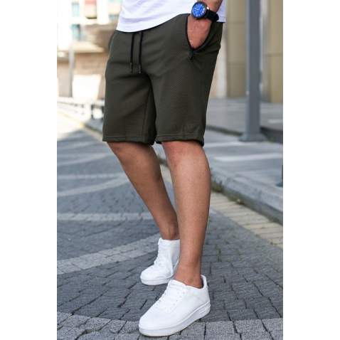 Madmext Men Regular Fit Khaki Shorts 5404 - Haki