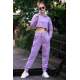 Mad Girls Lilac Hooded Women's Tracksuits MG465-2 - Lila