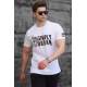 Madmext Men Printed White T-shirt 5252 - Beyaz