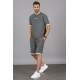 Madmext Men Oversize Anthracite Shorts Set 5373 - Antrasit