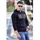 Madmext Black Printed Hoodie 4407 - Siyah