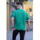 Men Printed Green Oversize T-Shirt 5845 - Yeşil