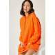 Mad Girls Orange Hoodie MG083 - Turuncu