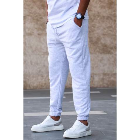 Madmext Men Plain Marl Snow Sweatpants 5424 - Karmelanj